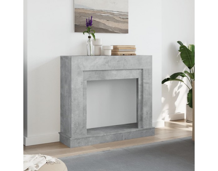 Sonata H Облицовка за камина бетонно сив 100x30x87,5 см инженерно дърво