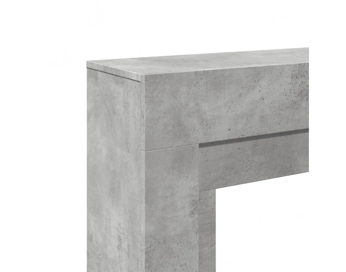 Sonata H Облицовка за камина бетонно сив 100x30x87,5 см инженерно дърво