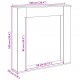 Sonata H Облицовка за камина старо дърво 100x20x100 см инженерно дърво