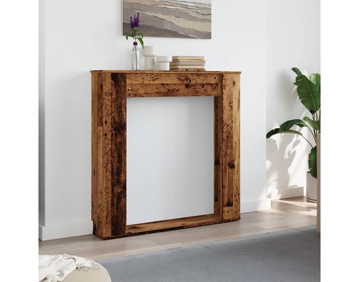 Sonata H Облицовка за камина старо дърво 100x20x100 см инженерно дърво