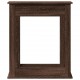Sonata H Облицовка за камина, кафяв дъб, 75x20x87,5 см, инженерно дърво