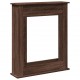 Sonata H Облицовка за камина, кафяв дъб, 75x20x87,5 см, инженерно дърво