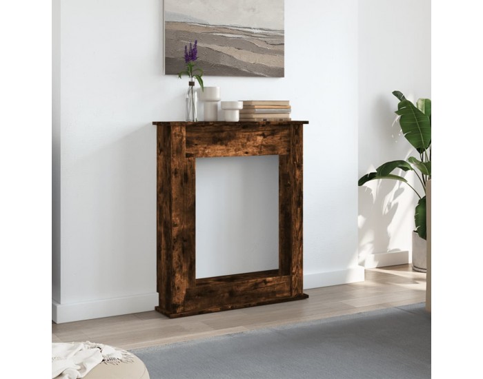 Sonata H Облицовка за камина, опушен дъб, 75x20x87,5 см, инженерно дърво