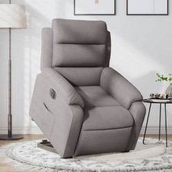 Sonata Fotoliu electric rabatabil cu ridicare, gri taupe, textil