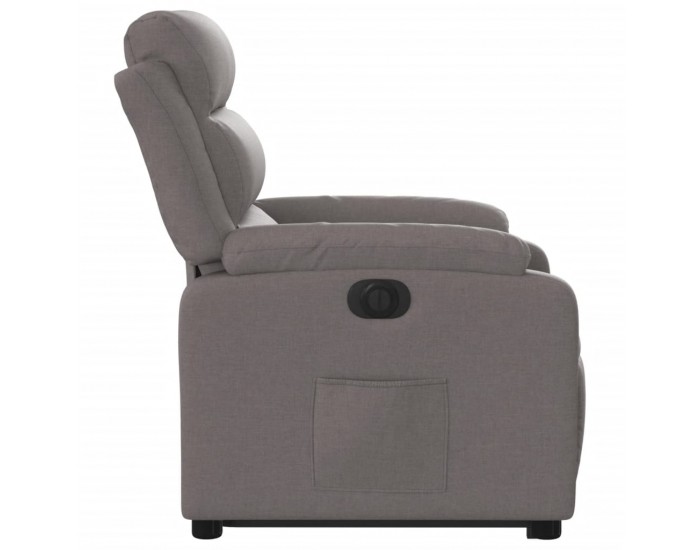 Sonata Fotoliu electric rabatabil cu ridicare, gri taupe, textil