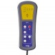 Sonata H Масажен реклайнер стол с поставка за крака, светложълт, текстил