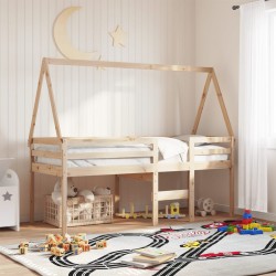 Sonata H Покрив за детско легло, 209x85,5x88 см, бор масив - Paturi pentru copii