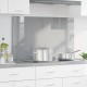 Sonata H Кухненски Плосък Светлосив 100x60x0,6 см Закалено Стъкло