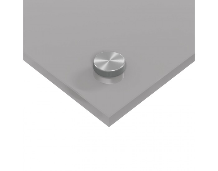 Sonata H Кухненски Плосък Светлосив 100x60x0,6 см Закалено Стъкло