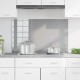 Sonata H Кухненски Плосък Светлосив 100x60x0,6 см Закалено Стъкло