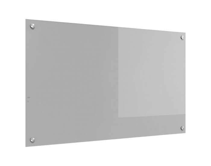 Sonata H Кухненски Плосък Светлосив 100x60x0,6 см Закалено Стъкло