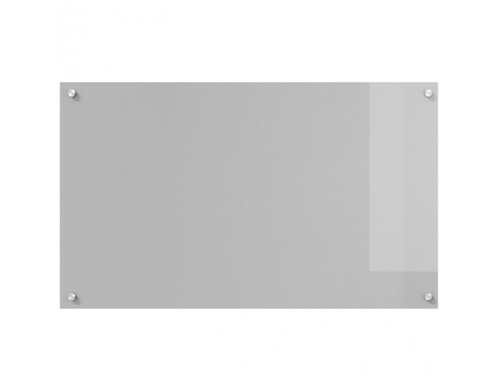 Sonata H Кухненски Плосък Светлосив 100x60x0,6 см Закалено Стъкло