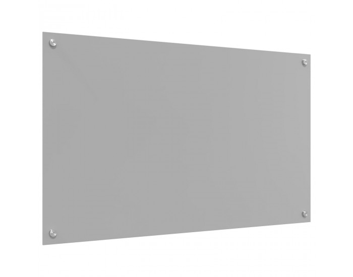 Sonata H Кухненски Плосък Светлосив 100x60x0,6 см Закалено Стъкло