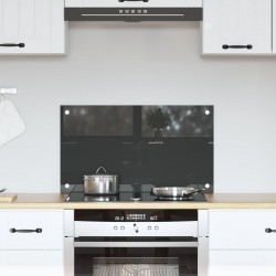 Sonata H Кухненска плочка Тъмен сив 70x40x0,6 см Закалено стъкло - Accesorii de bucătărie