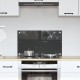 Sonata H Кухненска плочка Тъмен сив 70x40x0,6 см Закалено стъкло