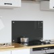 Sonata H Кухненска плочка Тъмен сив 70x40x0,6 см Закалено стъкло
