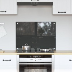 Sonata H Кухненска облицовка Тъмен сив 70x50x0,6 см Закалено стъкло - Accesorii de bucătărie