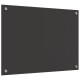 Sonata H Кухненска облицовка Тъмен сив 70x50x0,6 см Закалено стъкло