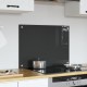 Sonata H Кухненска облицовка Тъмен сив 70x50x0,6 см Закалено стъкло