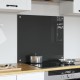 Sonata H Кухненски гръб тъмен сив 70x60x0,6 см от закалено стъкло