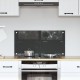 Sonata H Кухненски плоскости Тъмен сив 80x40x0,6 см Закалено стъкло
