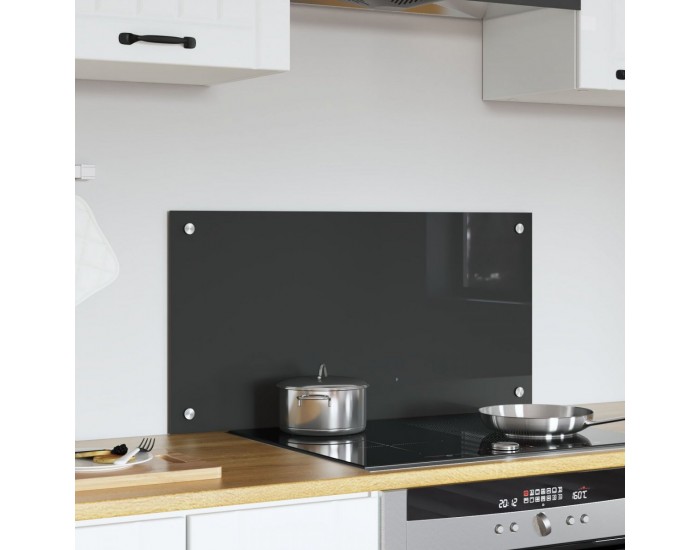 Sonata H Кухненски плоскости Тъмен сив 80x40x0,6 см Закалено стъкло