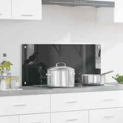 Sonata H Кухненски Тапет Тъмен Сив 90x40x0,6 см Темперирано Стъкло - Accesorii de bucătărie