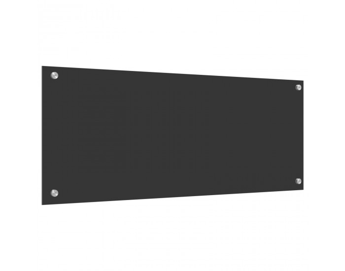 Sonata H Кухненски стикер Тъмен сив 100x40x0,6 см закалено стъкло