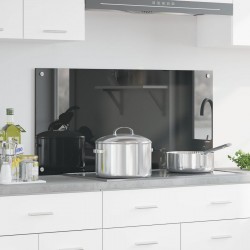 Sonata H Кухненски бексплаш тъмен сив 100x50x0,6 см закалено стъкло - Accesorii de bucătărie