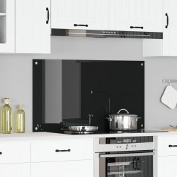 Sonata H Черен кухненски гръб 110x60x0,6 см от закалено стъкло - Accesorii de bucătărie