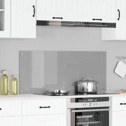 Sonata H Кухненски бексплайш Светлосиво 120x50x0,6 см Закалено стъкло - Accesorii de bucătărie