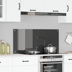 Sonata H Кухненски Тапет Тъмен сив 110x50x0,6 см Темперирано Стъкло - Accesorii de bucătărie