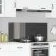 Sonata H Кухненска Плочка Тъмно сива 120x50x0,6 см Закалено Стъкло