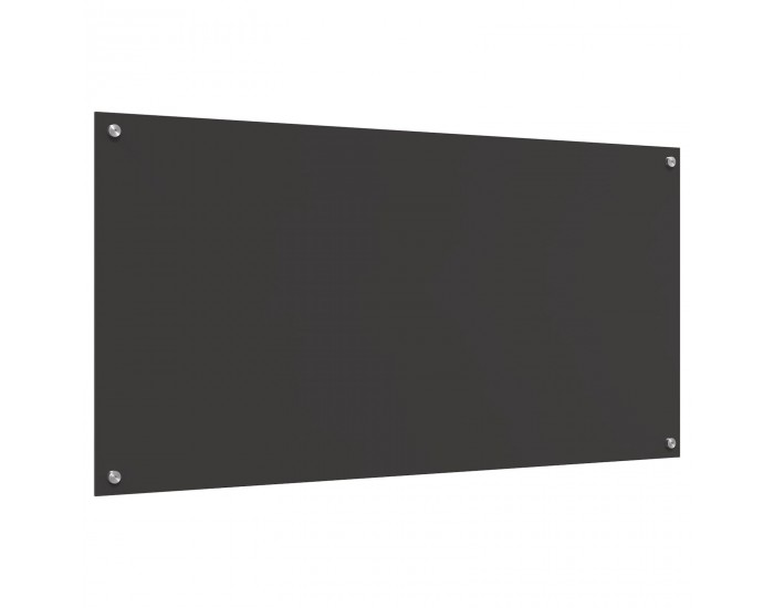 Sonata H Кухненски бакплейт, тъмен сив, 120x60x0.6 см, закалено стъкло