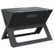 Sonata H Въгленов BBQ грил - Сгъваем, Черен, 46x30x31 см, Изработен от стомана