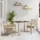 Sonata H Комплект за хранене на градина с възглавници Beige Poly Rattan