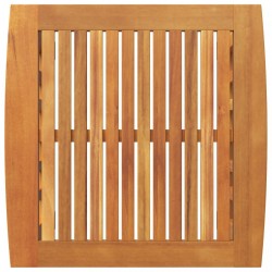 Sonata H Градинна маса в страни Кафяво 45x45x50 см Масивна акациева дървесина - Seturi pentru exterior