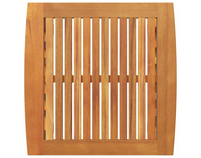 Sonata H Градинна маса в страни Кафяво 45x45x50 см Масивна акациева дървесина