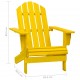 Sonata H Градински стол Адирондак, чам масив, жълт