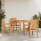 Sonata H Стифиращи градински столове 4 бр 56,5x57,5x91 см тик масив