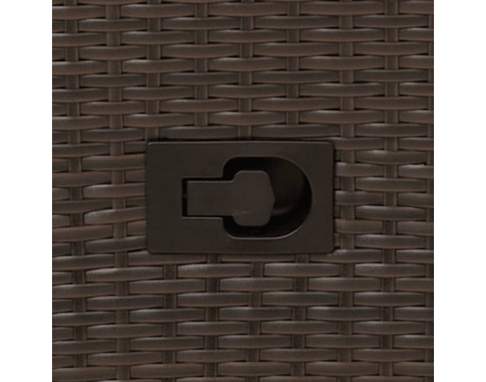Sonata H Накланящи градински столове с възглавници 2 бр полиратан кафяви