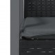 Sonata H Градински стол с възглавници 4 бр черни 56,5x57x83 см полиратан