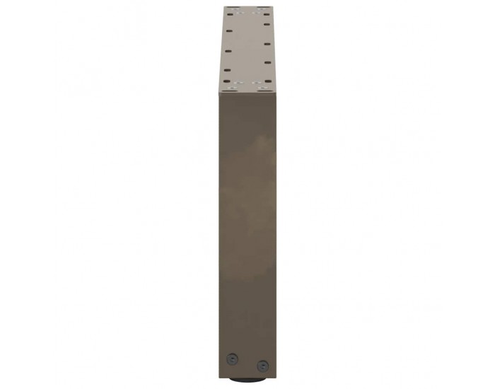 Sonata H Крака за масичка за кафе, U-образни, 2 бр., естествена стомана, 60 x (30-31) см, стомана