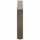 Sonata H Крака за масичка за кафе, U-образни, 2 бр., естествена стомана, 60 x (30-31) см, стомана