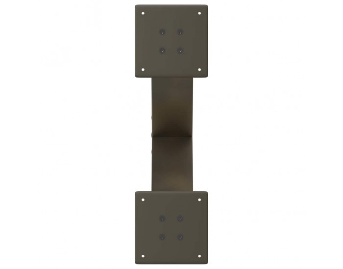 Sonata H Крака за масичка за кафе, X-образни, 2 бр., естествена стомана, 60 x (30-31) см, стомана