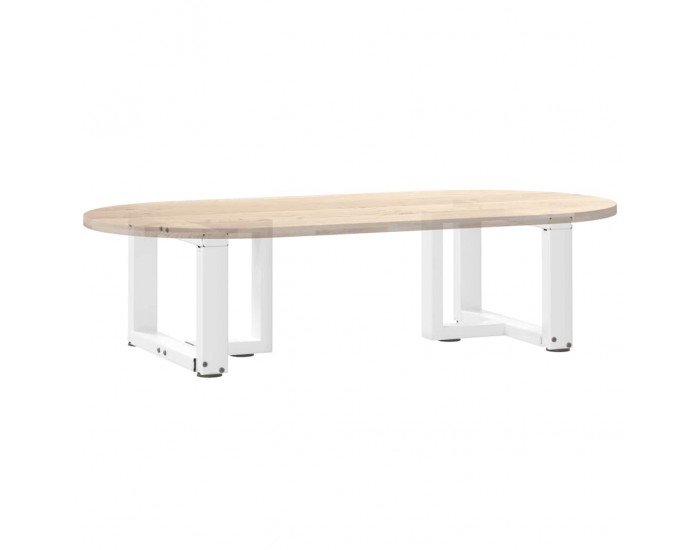 Sonata H Крака за масичка за кафе, Т-образни, 2 бр., бели, 50x25x(30-31) см, стомана