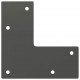 Sonata H Крака тип „фиби“ за масичка за кафе, 4 бр., антрацит, 10 см, масивна стомана