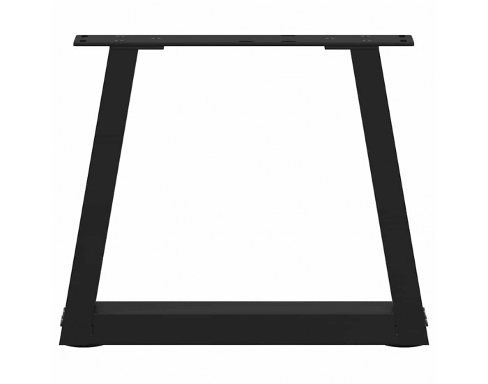Sonata H Крака за масичка за кафе, V-образни, 2 бр., черни, 30 x (30-31,3) см, стомана