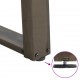 Sonata H Крака за трапезна маса, U-образни, 2 бр., естествена стомана, 70 x (72-73) см, стомана