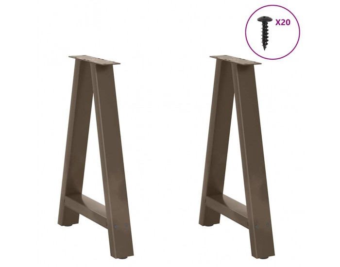 Sonata H Крака за трапезарна маса, А-образни, 2 бр., 50 x (72-73) см, стомана